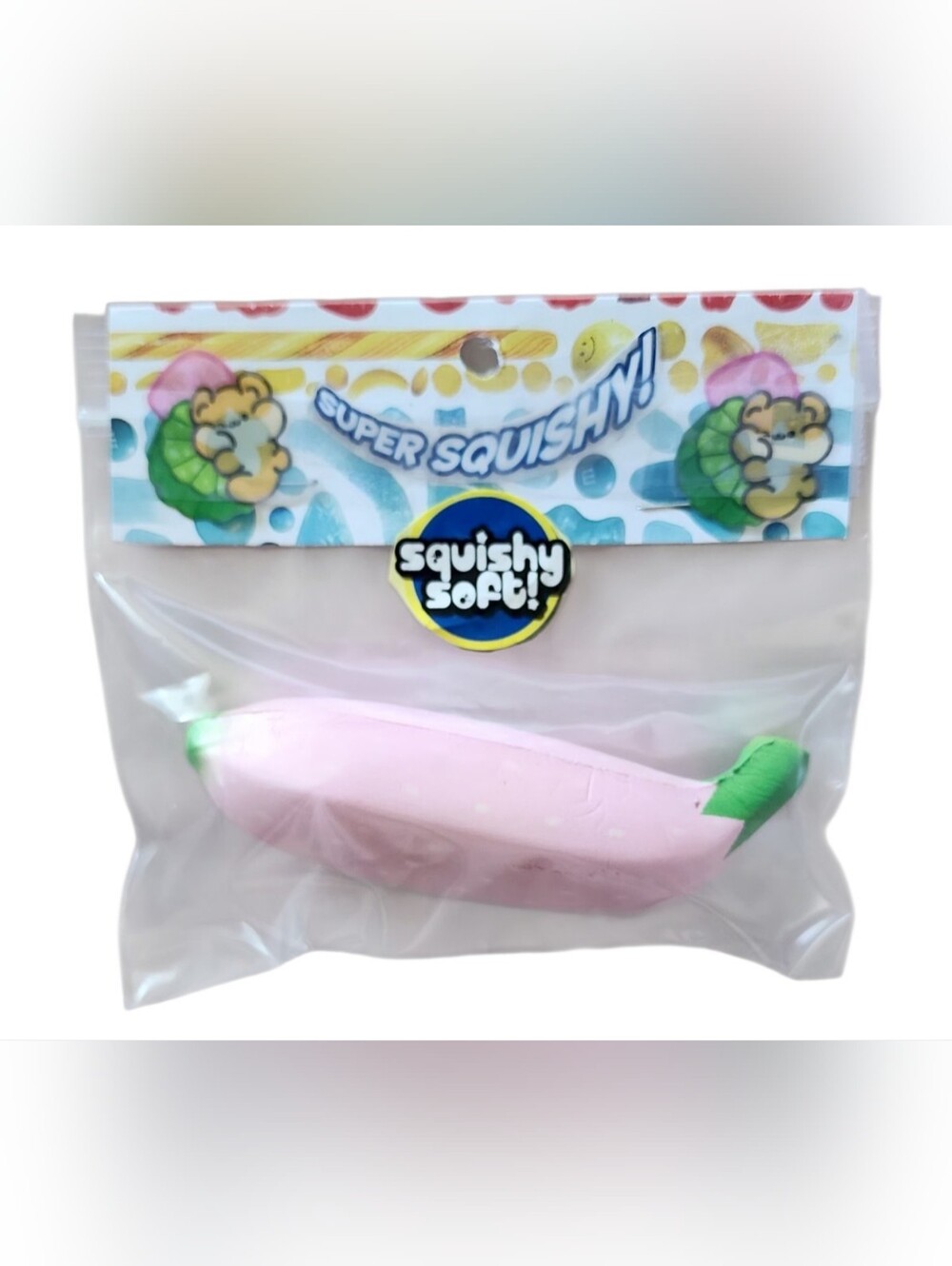 Slow-rise Soft Pink Banana Squishy